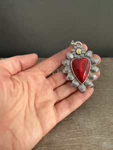 Sacred heart necklace by proxartist