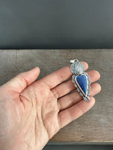 Load image into Gallery viewer, Dumortierite Sacred Heart pendant
