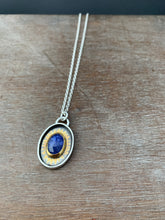 Load image into Gallery viewer, Tanzanite and gold pendant
