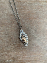 Load image into Gallery viewer, Bronze owl charm
