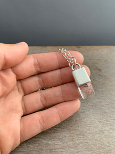 Tumbled ice crystal necklace #3