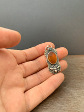 Load image into Gallery viewer, Small honey opal bee pendant
