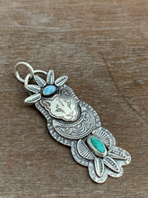 Load image into Gallery viewer, Mountain lion turquoise pendant
