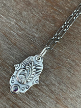 Load image into Gallery viewer, Fluorite bird charm necklace
