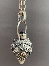 Load image into Gallery viewer, Vintage crystal and White Quartz dragon egg medallion
