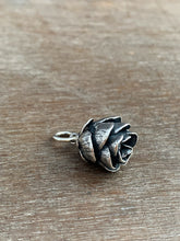 Load image into Gallery viewer, Cast cedar cone charm

