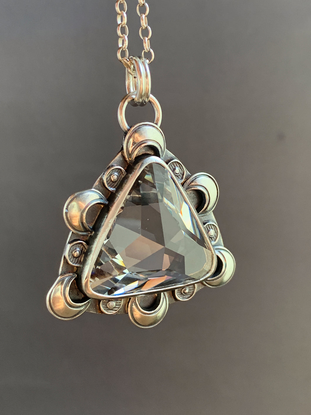 Vintage Swarovski prism medallion