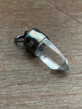 Load image into Gallery viewer, Small Icy Quartz crystal point necklace
