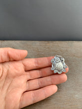 Load image into Gallery viewer, Sterling silver bear with antlers pendant
