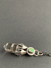 Load image into Gallery viewer, Opal and quartz crystal necklace
