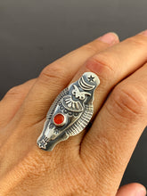 Load image into Gallery viewer, Size 9 owl ring

