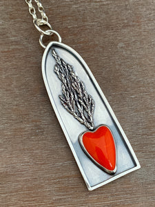 Rosarita sacred heart shrine pendant