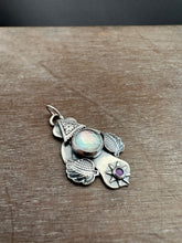 Load image into Gallery viewer, Abalone Shell and Amethyst charm
