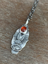 Load image into Gallery viewer, Orange kyanite charm necklace
