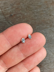 Tiny eye stud earrings