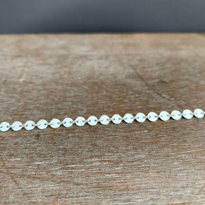 Add a chain to a necklace, small sparkly 4mm sequin sterling chain