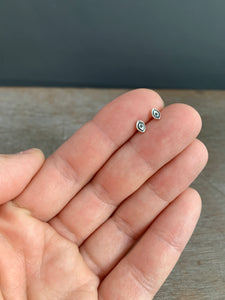 Tiny eye stud earrings