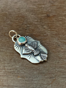 Small dove with Amazonite pendant