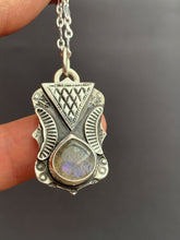 Load image into Gallery viewer, Purple Labradorite charm necklace set
