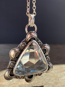 Vintage Swarovski prism medallion