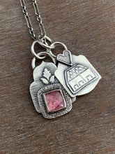 Load image into Gallery viewer, Home is where the heart is tourmaline charm set
