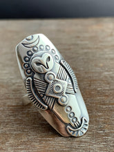 Load image into Gallery viewer, Size 8.5 owl ring
