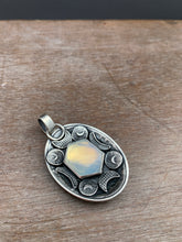 Load image into Gallery viewer, Opalite double sided dragon egg medallion
