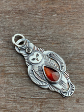 Load image into Gallery viewer, Philomena owl with Hessonite Garnet
