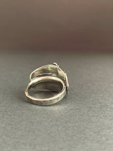 Load image into Gallery viewer, Small size 6 oak leaf and moon shield ring

