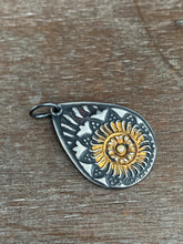 Load image into Gallery viewer, Small keum boo gold and silver pendant
