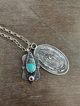 Load image into Gallery viewer, Our Lady of Guadalupe and turquoise charm set
