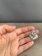 Load image into Gallery viewer, Peruvian opal and bronze horse pendant
