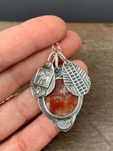 Load image into Gallery viewer, Red horn coral and lion charm collection
