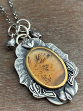 Load image into Gallery viewer, Dendritic Agate set in 22k gold
