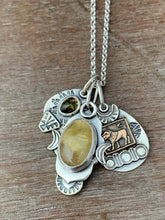 Load image into Gallery viewer, Rutilated quartz tourmaline and lion collection
