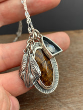 Load image into Gallery viewer, Melody stone, Cicada wings, and Moonstone charms
