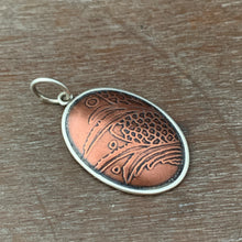 Load image into Gallery viewer, Etched Copper Pendant 2 - Medium Size
