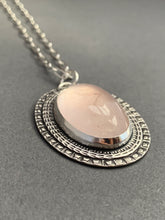 Load image into Gallery viewer, rose quartz pendant

