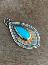 Load image into Gallery viewer, Sleeping beauty turquoise set in sterling silver
