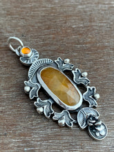 Load image into Gallery viewer, Orange Sapphire and Citrine Pendant
