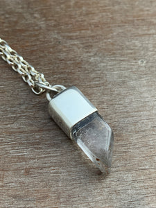 Tumbled ice crystal necklace #2