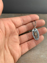 Load image into Gallery viewer, Sterling silver and bronze scorpion pendant
