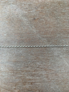 Add a chain to a necklace, small delicate sterling chain, 2mm Oval Rolo Chain