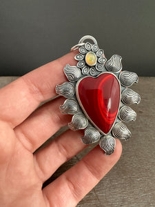 Sacred heart necklace 