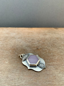 Small yttrium fluorite pendant