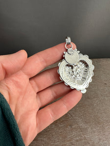 Mystic Topaz Sacred Heart pendant