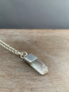 Tumbled ice crystal necklace #1