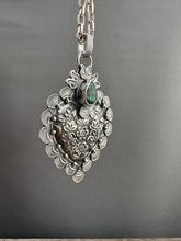 Load image into Gallery viewer, Mystic Topaz Sacred Heart pendant

