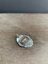 Load image into Gallery viewer, Sterling silver and bronze elephant pendant
