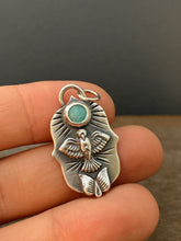 Load image into Gallery viewer, Small dove with Amazonite pendant
